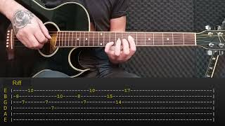 joji  will he  Riff Tabs  Guitar Lesson Tutorial  Acoustic Riff 5 [upl. by Dedrick]