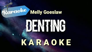 Karaoke DENTING  Melly Goeslaw  Karaoke Nada Wanita [upl. by Yelreveb]