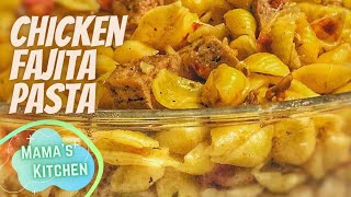 Chicken Fajita Pasta Recipe  Cheesy Chicken Pasta Recipe  Mamas Kitchen [upl. by Dutch991]