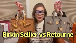 Hermes Birkin Sellier vs Birkin Retourne in depth review Which Birkin is my favorite🤗🤔🤎 [upl. by Yeniar]