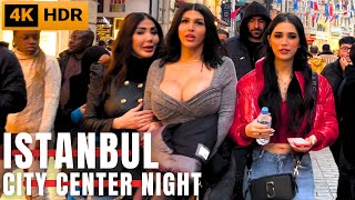 Istanbul City Center 2022 27 October Walking Tour4k UHD 60fps [upl. by Sirenay]