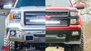 20142018 GM 1500 Hidden 30inch Curved Cree LED Light Bar Grille Mount Kits by Rough Country [upl. by Atinaej]