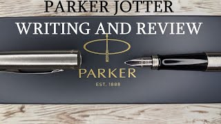 Parker Jotter Fountain Pen Review [upl. by Ahsilla]