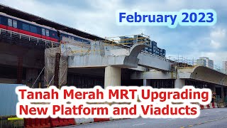 Tanah Merah MRT Station New Platform February 2023 [upl. by Gregoor]