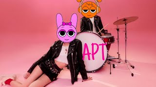 ROSÉ amp Bruno Mars APT Official Music Video  Tiles Hop Sprunki  Game Play [upl. by Llezom]