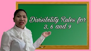 DIVISIBILITY RULES FOR 3 6 and 9 [upl. by Shuler807]