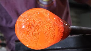 Making a Murrini Bowl Glassblowing Process Demonstration [upl. by Marelda]