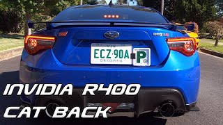 Invidia R400 Cat Back Exhaust vs Stock  2019 Subaru BRZ ts FRS  86 [upl. by Aehs]