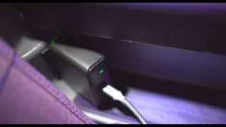 How to Charge 100 Watt Laptops w Airplane AC Outlet Using USB Type C [upl. by Mackey]