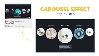 Animation Carousel Effect with images in PowerPoint  DOWNLOAD FILE [upl. by Wendy]