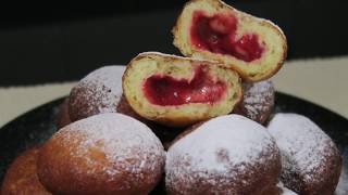 Bombas rellenas de mermelada  Berlinas rellenas [upl. by Campagna]