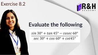 Evaluate sin 30°tan45° cosec60°by sec30°cos60°cot45°  Trigonometry [upl. by Astto]