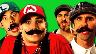 Epic Rap Battles of History Behind the Scenes Mario Bros vs Wright Bros [upl. by Weinshienk341]