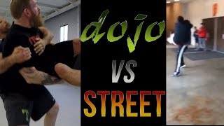 Dojo vs Street  Street Fight Japanese Jujitsu Throw [upl. by Osterhus]