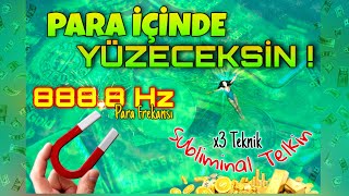 888 432 Hz 3 TEKNİK EN GÜÇLÜ PARA SUBLİMİNALİ Uykuda Bolluk Frekansıyla Zenginliği Beynine Kodla [upl. by Oisacin439]