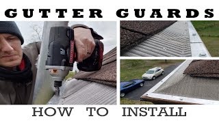 Gutter Guards  How to Install Review [upl. by Laurance]