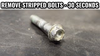 HOW TO Remove Stripped Bolts in LESS THAN A MINUTE [upl. by Shreve]