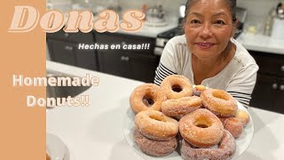 DONAS 🍩🍩🍩 HECHAS EN CASA [upl. by Ulrich]