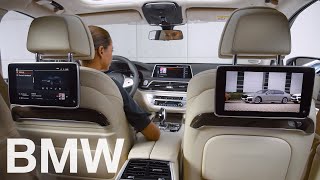 How to use the Rear Seat Entertainment system in your BMW – BMW HowTo [upl. by Nomed]