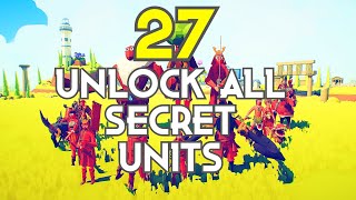 TABS  HOW TO UNLOCK ALL SECRET UNITS  NEW 27 SECRET UNITS for 2020 [upl. by Magan]