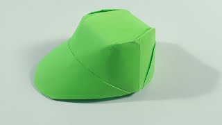 paper cap  paper cap making  origami cap [upl. by Darell910]