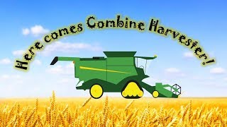 Combine Harvester School Harvest Production [upl. by Ranee]