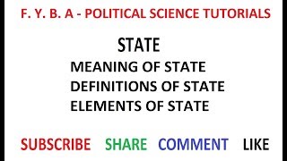 The State  Meaning Definition amp Elements [upl. by Roy]