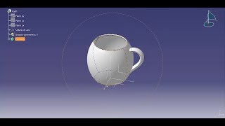 CATIA V5  how to modeling a mug [upl. by Marras]