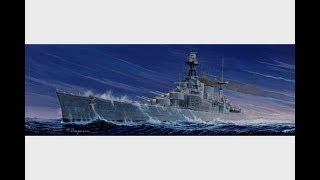 HMS Hood 1350 Scale Model By Trumpeter Finished [upl. by Bywoods38]