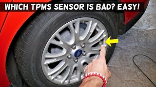 HOW TO TELL WHICH TPMS SENSOR IS BAD demonstrated on FORD [upl. by Haidej]