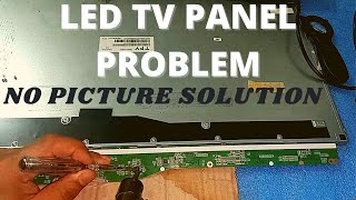 HOW TO FIX TV BLACK SCREEN  LED TV BACKLIGHT OK BUT NO PICTURE [upl. by Adnawahs]