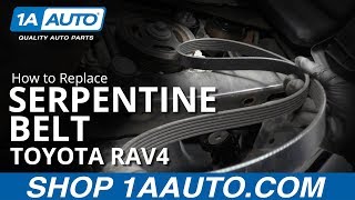 How to Replace Serpentine Belt 0516 Toyota RAV4 [upl. by Rita440]