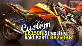 VLOG  Custom CB150R Kaki kaki CBR250RR [upl. by Nessaj]