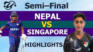 Cricket Highlights  NEPAL U16 vs MALAYSIA U16  ACC MENS U16 EAST ZONE CUP 2023 [upl. by Padget764]