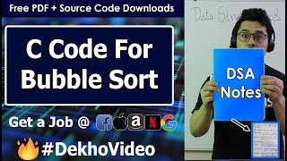 Bubble Sort Program in C [upl. by Nauh]