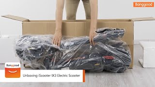 Unboxing iScooter IX3 Electric Scooter  Shop on Banggood [upl. by Danie]