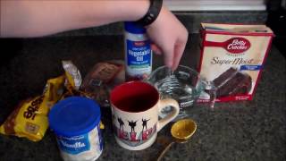 Easiest Mug Cake Ever Only 2 Ingredients [upl. by Ahseina]