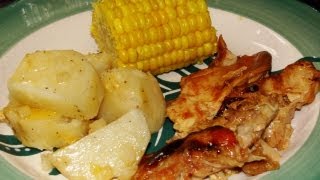 Complete BBQ Chicken Dinner in the Slow Cooker [upl. by Ziana]