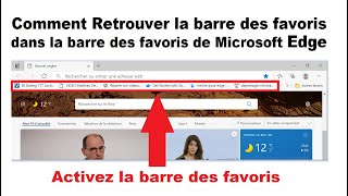 Comment Afficher la barre des favoris sur Microsoft Edge [upl. by Leroi]