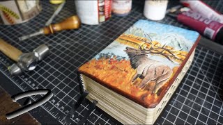 How to Make a Leather Book Cover for Scriptures [upl. by Bascomb618]