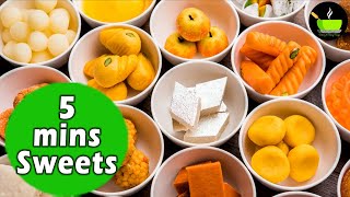 5 Minute Sweets Recipes  5 Minute Quick amp Easy Sweet Recipes [upl. by Keily]