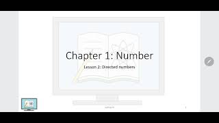 IGCSE Mathematics  Chapter 1 Number  Lesson 2 Directed numbers [upl. by Yemrots647]