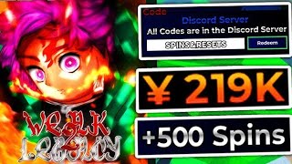 All Secret Weak Legacy 2 RELEASE🎉  Codes  Codes for Weak Legacy 2 RELEASE🎉  Roblox 2024 [upl. by Eikcaj288]