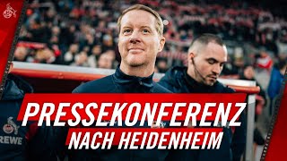 SCHULTZ quotWir nehmen den Punkt mitquot  1 FC Köln  1 FC Heidenheim  Pressekonferenz [upl. by Kared814]