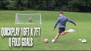 WORTH BUYING Quickplay 16ft x 7ft Q Fold Football Soccer Goal Test amp Review [upl. by Nunciata]