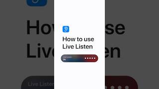 How to use Live Listen — Apple Support [upl. by Lark]