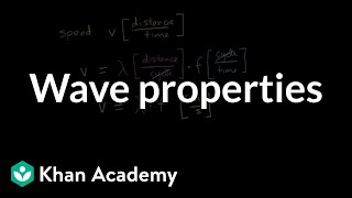 Wave properties  Wave properties  High School Physics  Khan Academy [upl. by Merth]