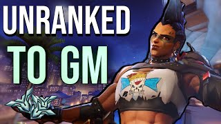 UNRANKED TO GM JUNKERQUEEN  GENJI DUO  PLAT TO MASTERS  PART 1 [upl. by Nowtna519]