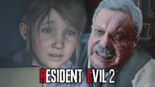 Resident Evil 2 Remake  Sherry Escapes From Chief Irons  William Birkin Kills Chief Irons amp Mr X [upl. by Ainahpets838]