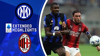 Inter vs AC Milan Extended Highlights  Serie A  CBS Sports Golazo [upl. by Ahsiadal]